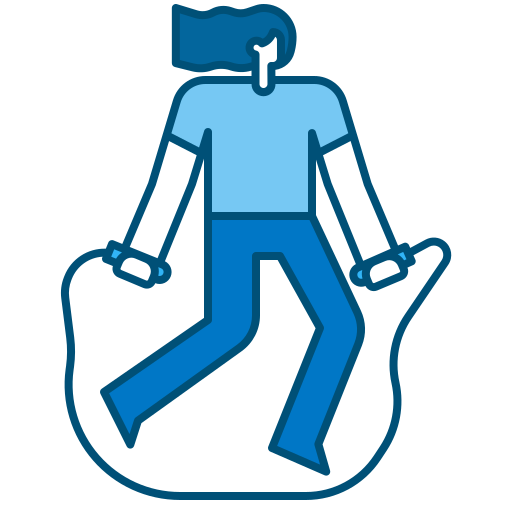 woman jumping rope outdoors