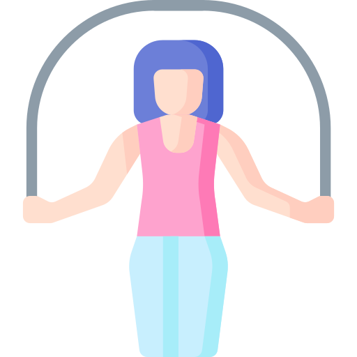 a jump rope woman