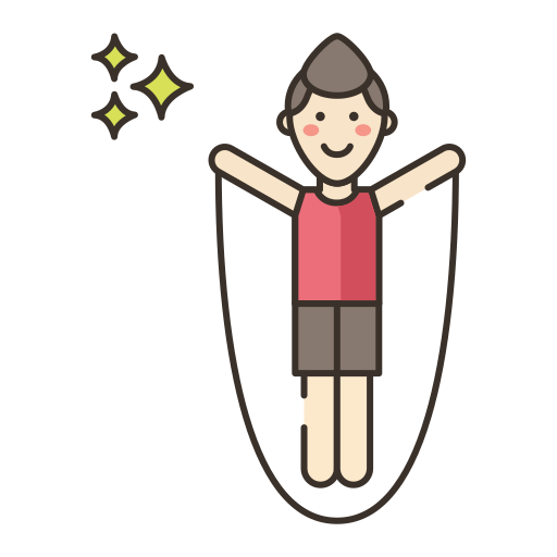 person jumping rope