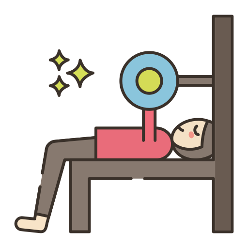 woman bench-pressing