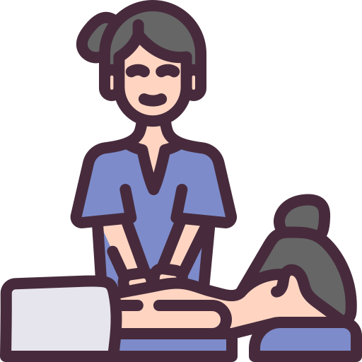 woman getting a massage